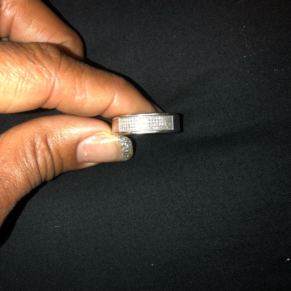 14k White gold Wedding band